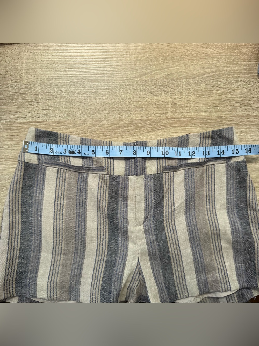 NWT Reformation Everett Linen Shorts Cannes Stripe 6 - Picture 11 of 17